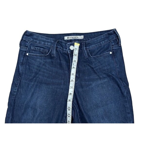 Athleta Skulptek Womens Slimming Stretch Skinny Jeans Sculpting Blue Size 2 - Picture 4 of 13